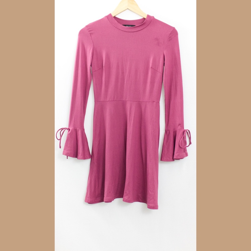 Pink Bell Sleeve Dress